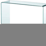 43" Clear Glass Frame Console Table - HomeRoots - Flyclothing LLC