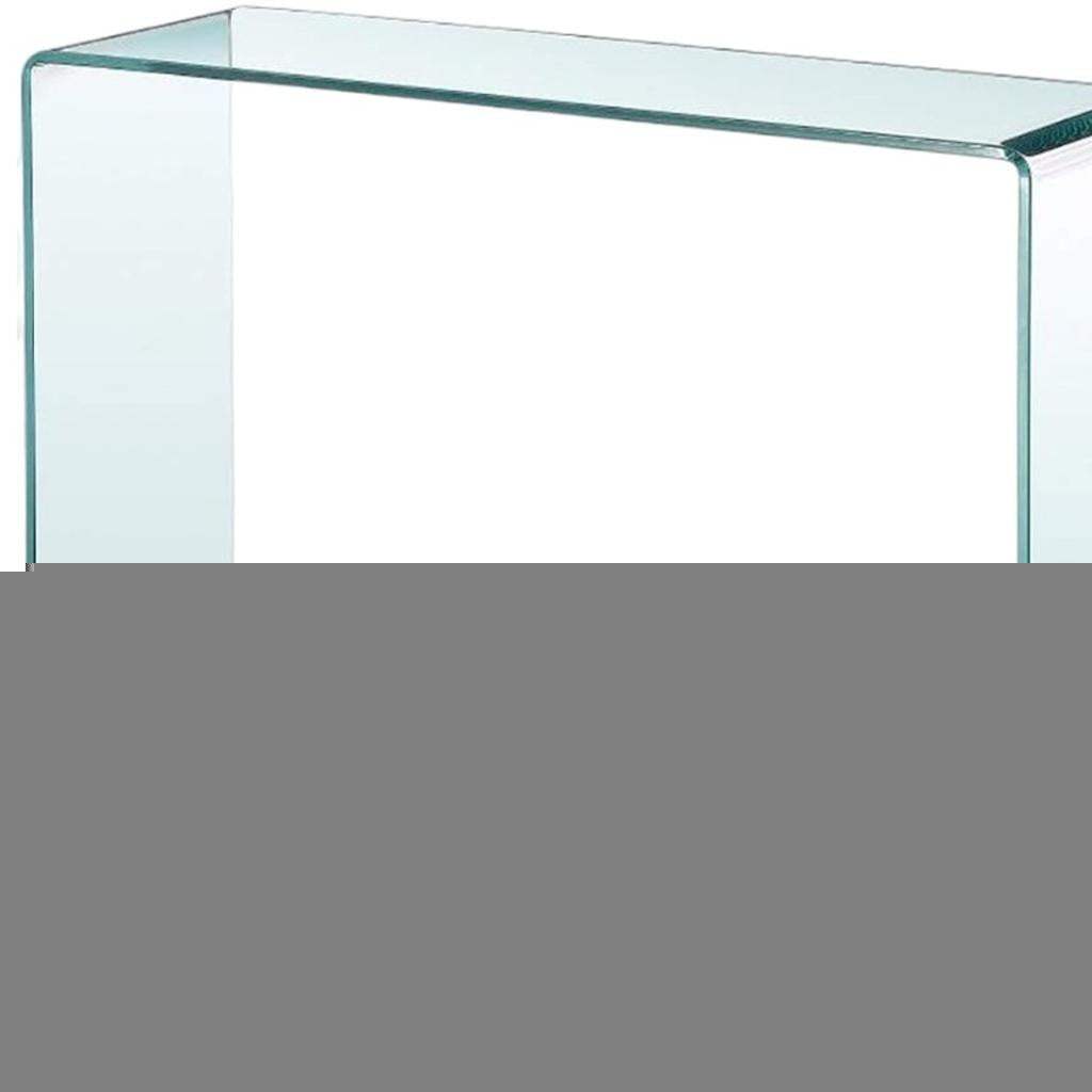43" Clear Glass Frame Console Table - HomeRoots - Flyclothing LLC