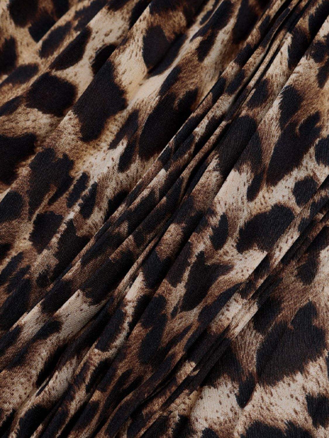 Perfee Pleated Leopard Maxi Skirt - Trendsi - Flyclothing LLC