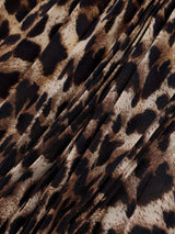 Perfee Pleated Leopard Maxi Skirt - Trendsi - Flyclothing LLC