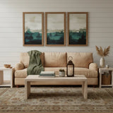 Three Piece Natural Solid Wood Distressed Sled Coffee And End Tables Set - Homeroots - Flyclothing LLC