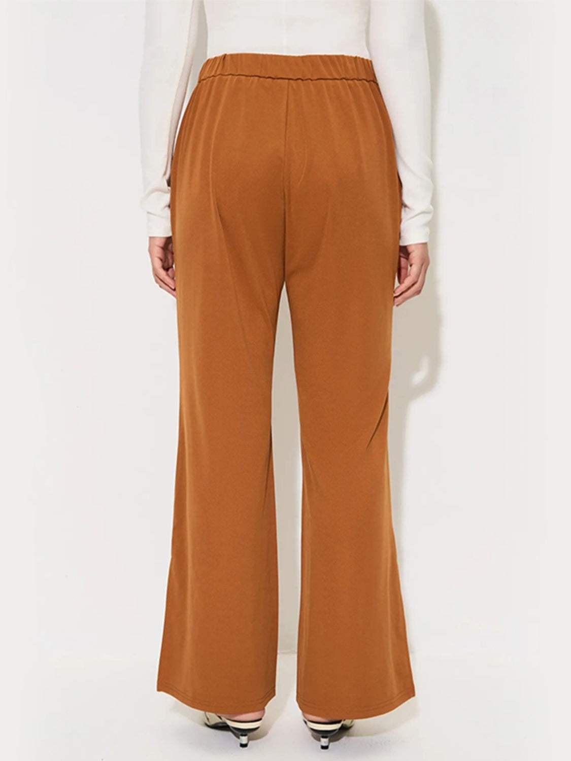 Slit Wide Leg Pants with Pockets - Trendsi - Flyclothing LLC