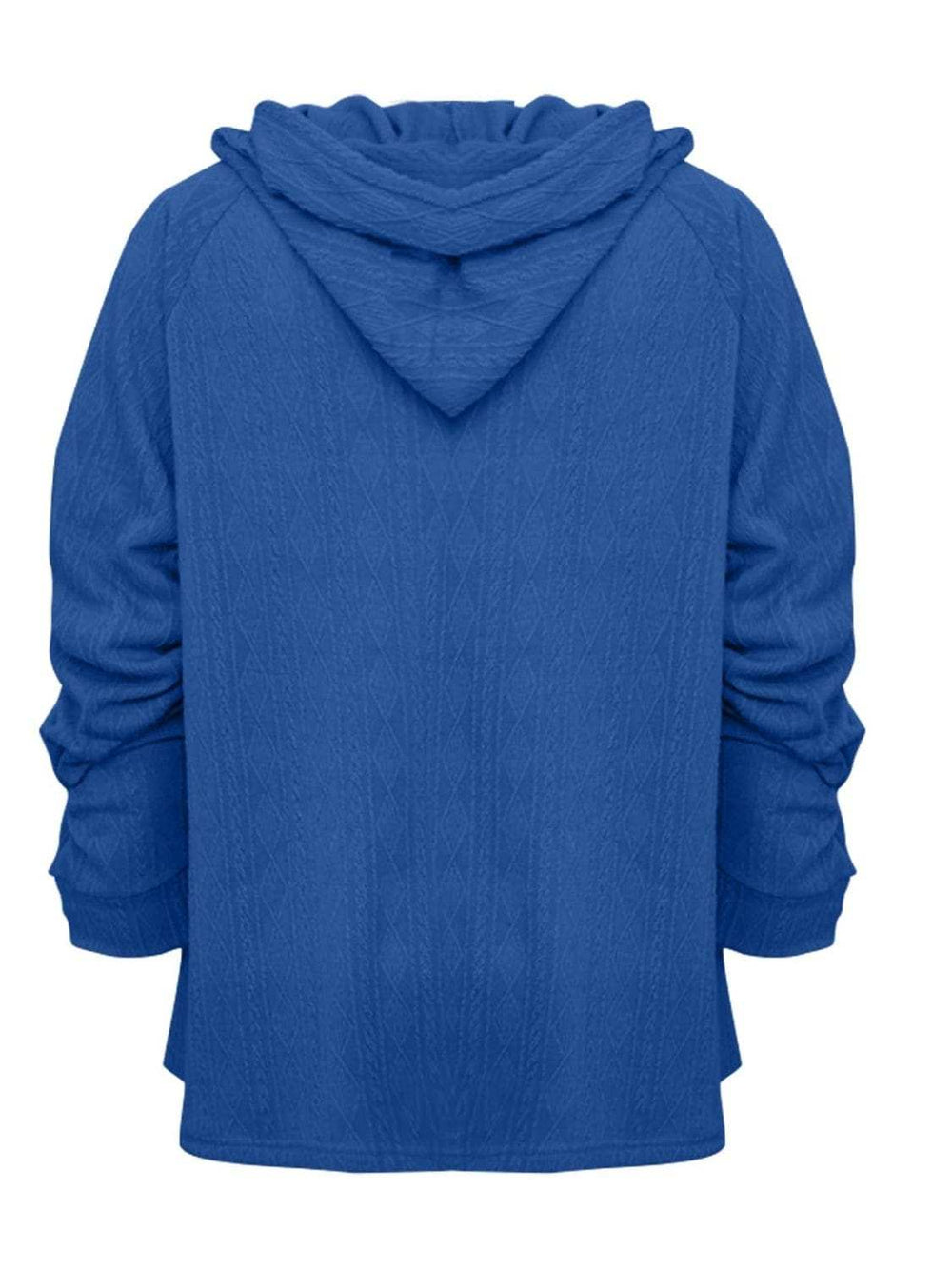 Full Size Drawstring Long Sleeve Hoodie - Trendsi - Flyclothing LLC