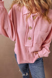 Pocketed Half Button Long Sleeve Sweatshirt - Trendsi - Flyclothing LLC
