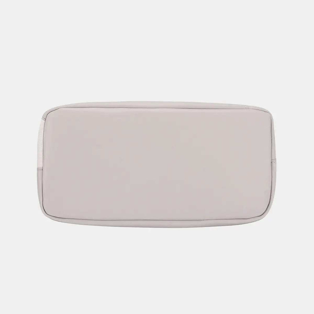 David Jones Woven Handle PU Leather Handbag - Trendsi - Flyclothing LLC