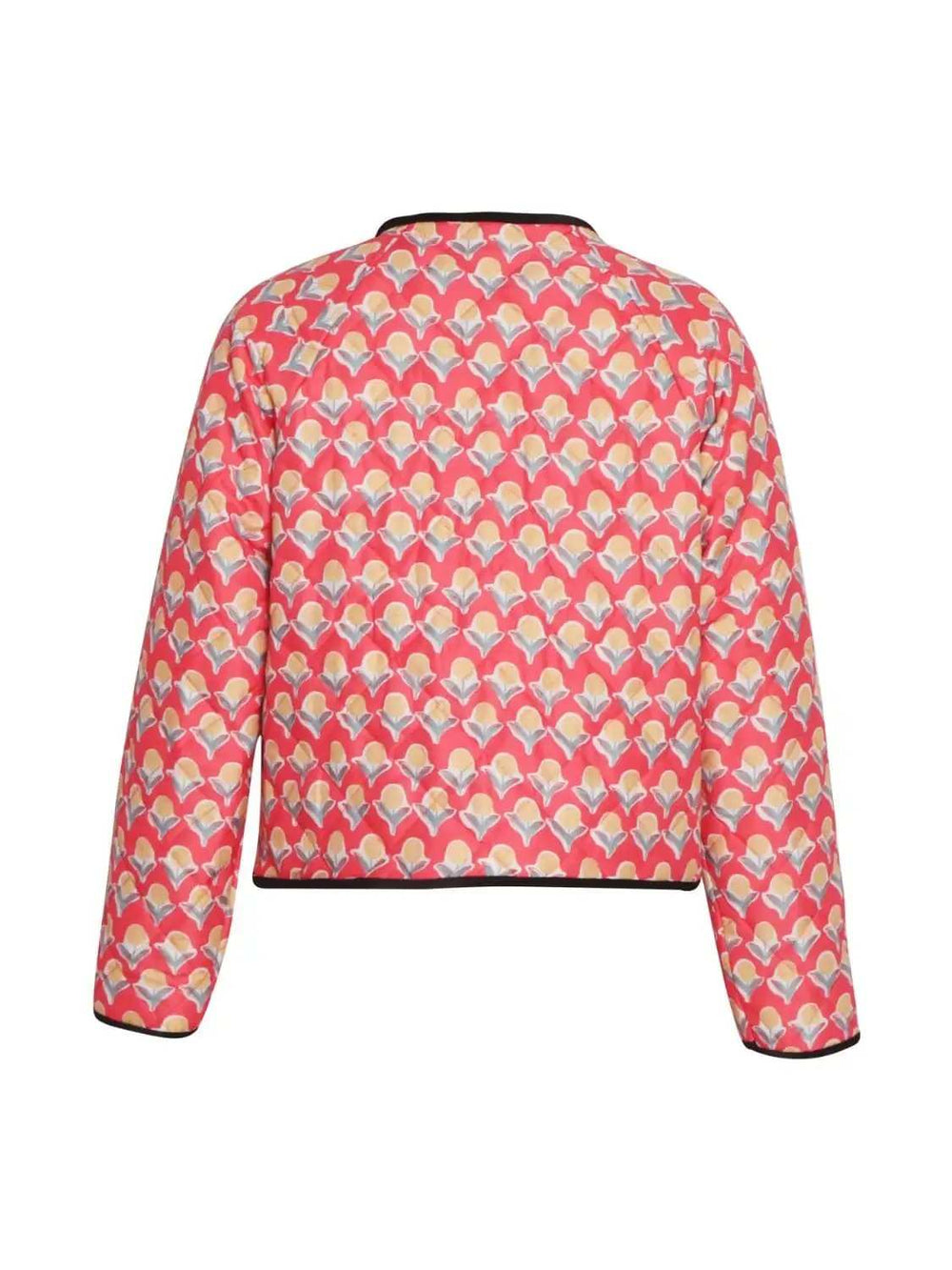 Tied Printed Long Sleeve Jacket - Trendsi - Flyclothing LLC