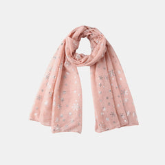 Thermal Snowflakes Polyester Scarf - Trendsi