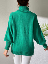 Turtleneck Long Sleeve Sweater - Trendsi - Flyclothing LLC