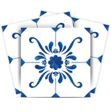 6" x 6" Blue and White Aydan Mosaic Peel and Stick Removable Tiles - HomeRoots - Flyclothing LLC