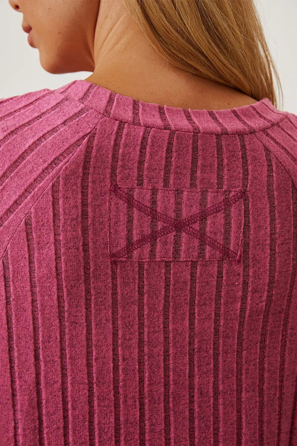 Basic Bae Full Size Ribbed Thumbhole Sleeve T-Shirt - ShopBasicbae - Flyclothing LLC