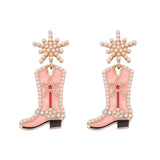 Cowgirl Boot Dangle Earrings - Trendsi - Flyclothing LLC