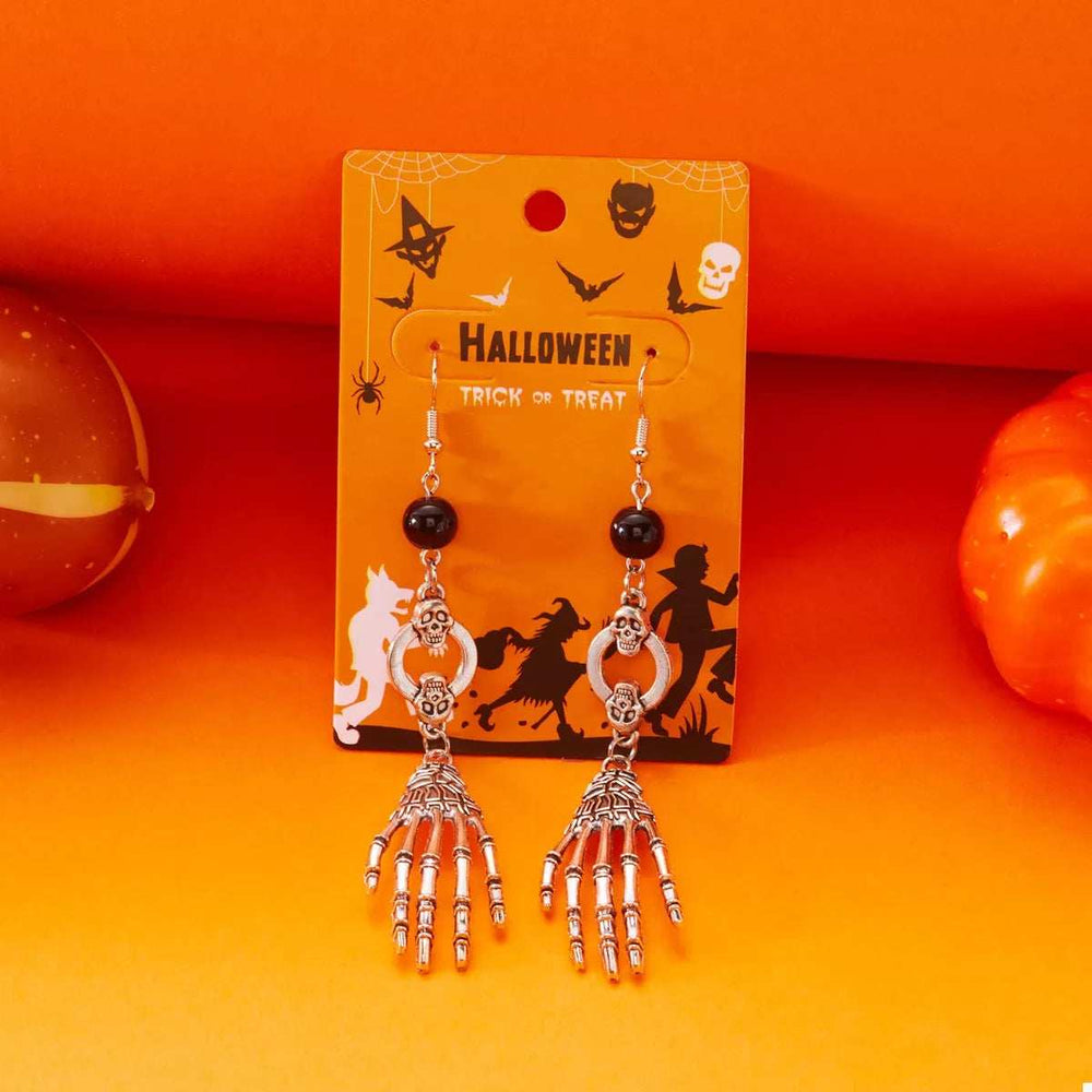 Halloween Skeleton Hand Drop Earrings - Trendsi - Flyclothing LLC