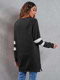 Full Size Striped Round Neck Long Sleeve T-Shirt - Trendsi - Flyclothing LLC