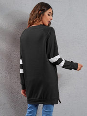 Full Size Striped Round Neck Long Sleeve T-Shirt - Trendsi