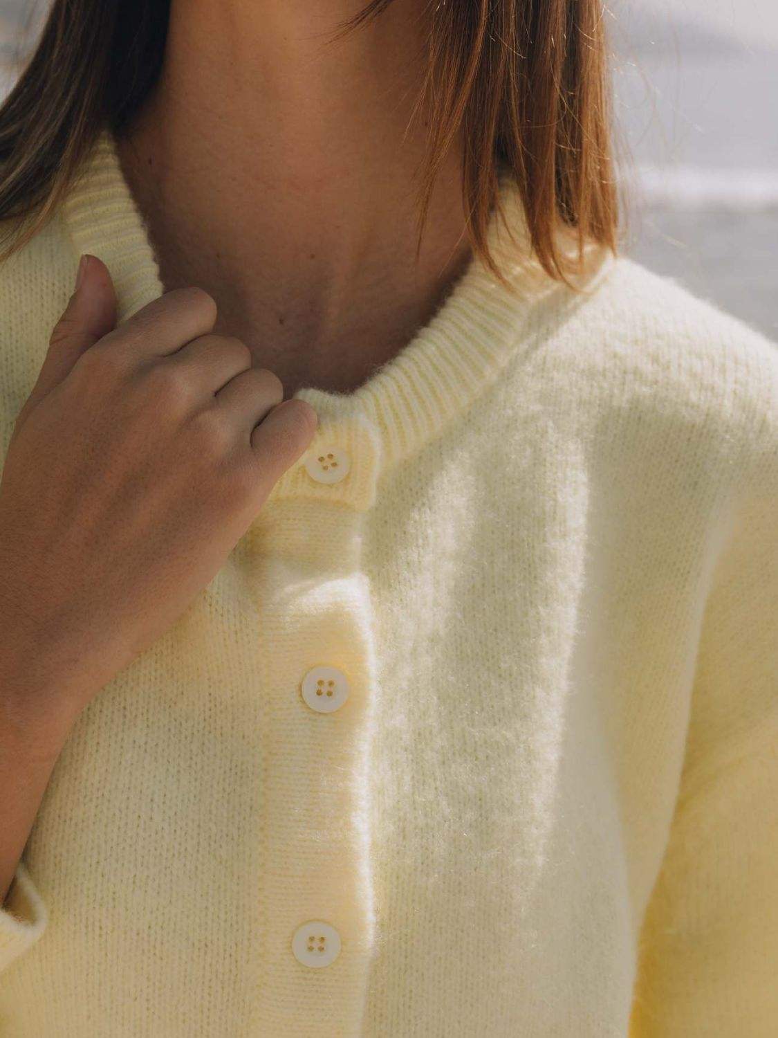 Button Down Long Sleeve Cardigan - Trendsi - Flyclothing LLC