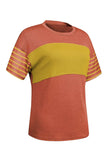 Striped Round Neck Short Sleeve T-Shirt - Trendsi - Flyclothing LLC