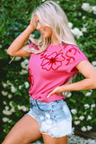 Crochet Flower Round Neck Cap Sleeve Sweater - Trendsi - Flyclothing LLC