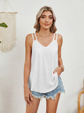 Florira Cutout Eyelet Tank - Trendsi