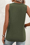 Pocketed V-Neck Wide Strap Tank - Trendsi - Flyclothing LLC