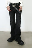 Men's Exposed Seam Jeans with Pockets - Trendsi
