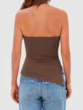 Side Slit Tube Top - Trendsi - Flyclothing LLC