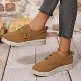 Buckle Accent Casual Loafers - Trendsi - Flyclothing LLC