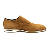 56-100-CGN LEGERRA Sueded Goatskin Monkstrap, Cognac - Zelli Italia - Flyclothing LLC