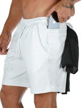 Men's Drawstring Active Shorts with Pockets - Trendsi - Flyclothing LLC