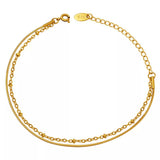 Titanium Steel Double Layered Bracelet - Trendsi - Flyclothing LLC