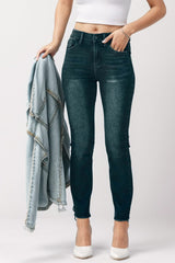 Mid-Rise Waist Skinny Jeans with Pockets Trendsi