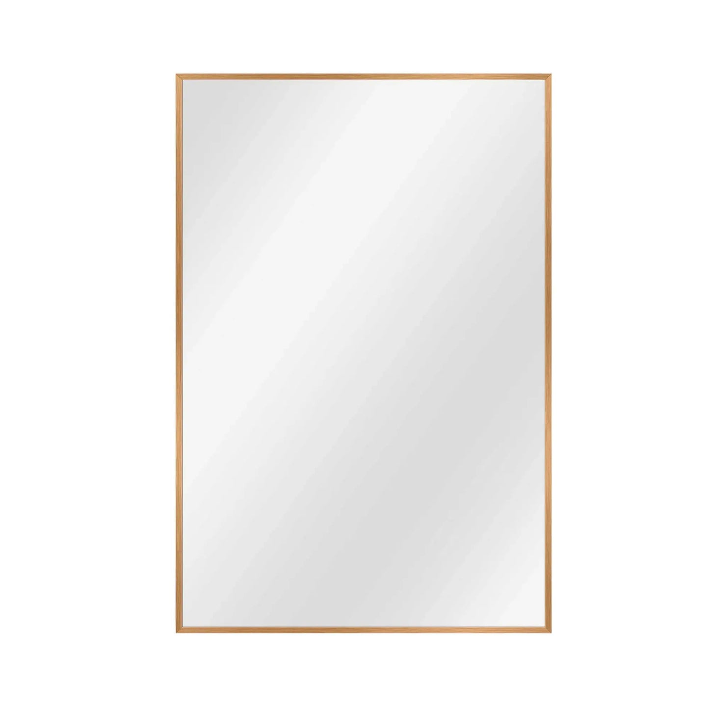 36" Gold Aluminum Framed Accent Mirror - Homeroots - Flyclothing LLC