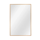 36" Gold Aluminum Framed Accent Mirror - Homeroots - Flyclothing LLC