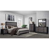 32" Black And Gray Wood Five Drawer Dresser - HomeRoots - Flyclothing LLC