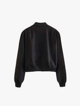 Pocketed Snap Down Baseball Collar Jacket - Trendsi - Flyclothing LLC