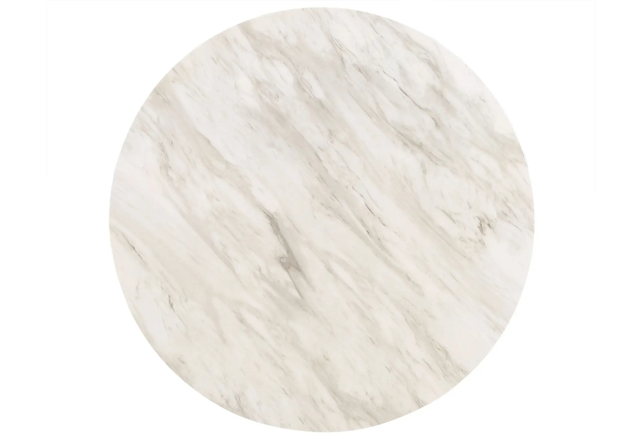 42" White and Black Wood And Faux Marble Round Counter Height Bar Table - Homeroots - Flyclothing LLC