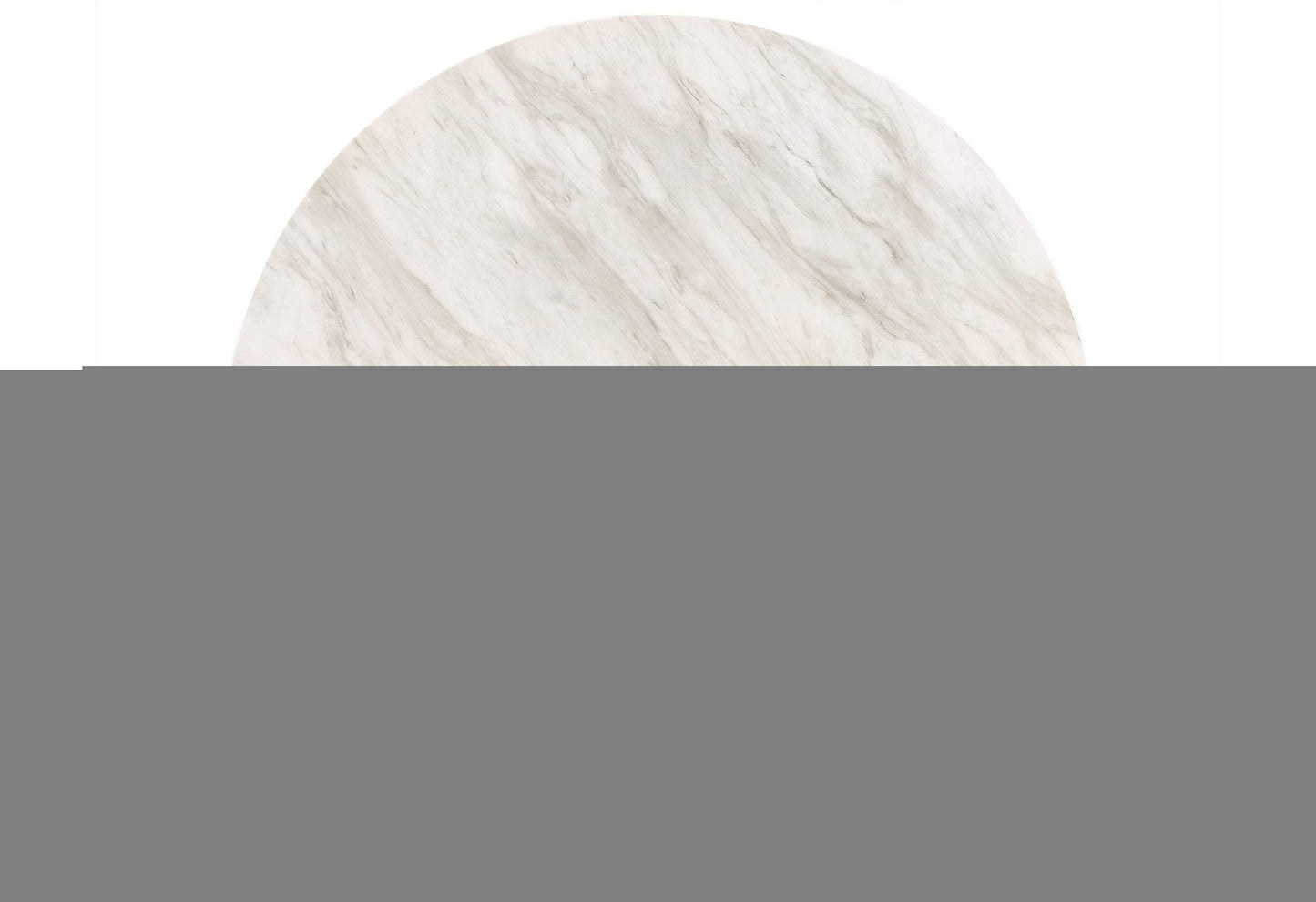 42" White and Black Wood And Faux Marble Round Counter Height Bar Table - HomeRoots - Flyclothing LLC