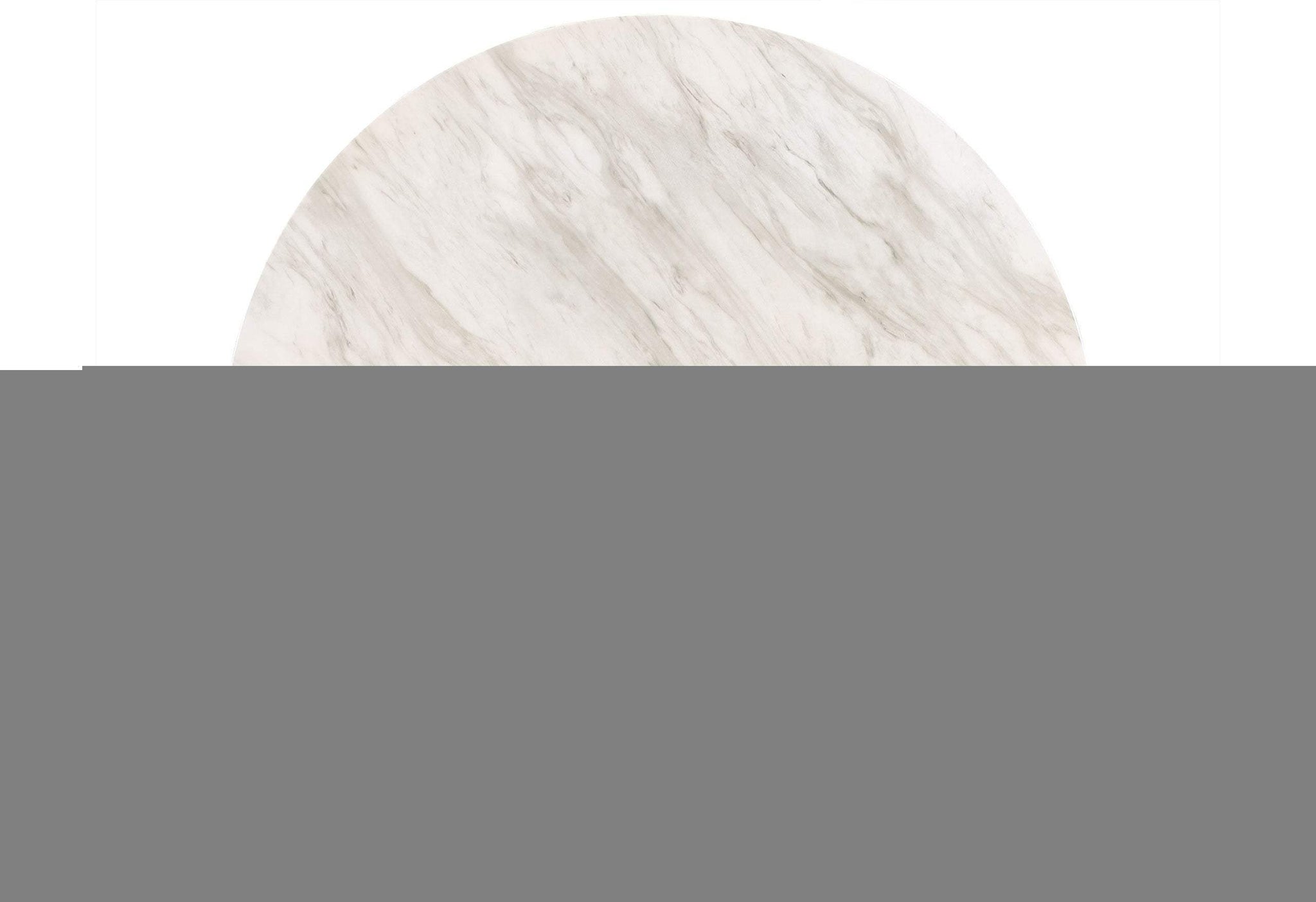 42" White and Black Wood And Faux Marble Round Counter Height Bar Table - HomeRoots - Flyclothing LLC
