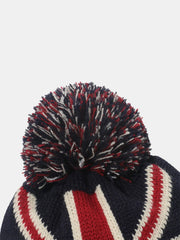 Roll Rim US Flag Knit Hat - Trendsi