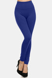 Yelete Seamless High Waist Fleece Leggings - Trendsi