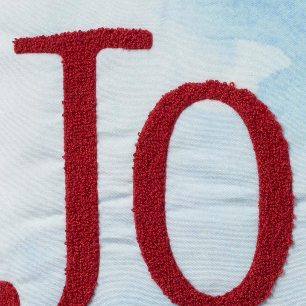 18" Blue White And Red Lobster Joy Throw Pillow with Embroidery - HomeRoots - Flyclothing LLC