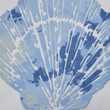 18" Blue And White Coastal Seashell Throw Pillow - Homeroots - Flyclothing LLC
