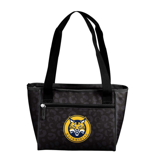 Quinnipiac Leopard Print 16 Can Cooler Tote - Logo Brands - Flyclothing LLC