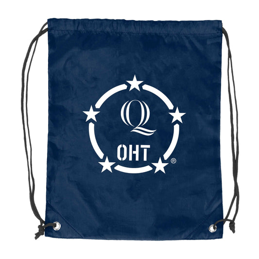 Quinnipiac Navy Cruise Backsack f/ OHT CoBrand - Logo Brands - Flyclothing LLC
