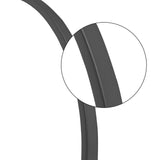 36" Black Metal Arch Tilting Framed Accent Mirror - Homeroots - Flyclothing LLC