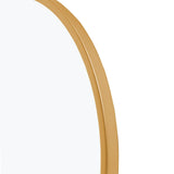 36" Gold Metal Arch Tilting Framed Accent Mirror - Homeroots - Flyclothing LLC
