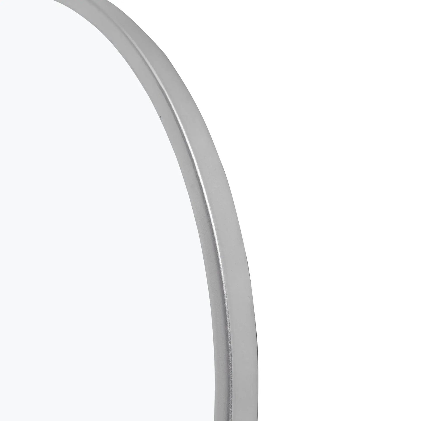 36" Silver Metal Arch Tilting Framed Accent Mirror - Homeroots - Flyclothing LLC