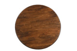 48" Brown Solid Wood Pedestal Base Round Top Dining Table - Homeroots - Flyclothing LLC