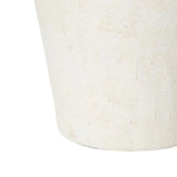 10" Brown And White Color Block Ceramic Round Jug Vase - Homeroots - Flyclothing LLC