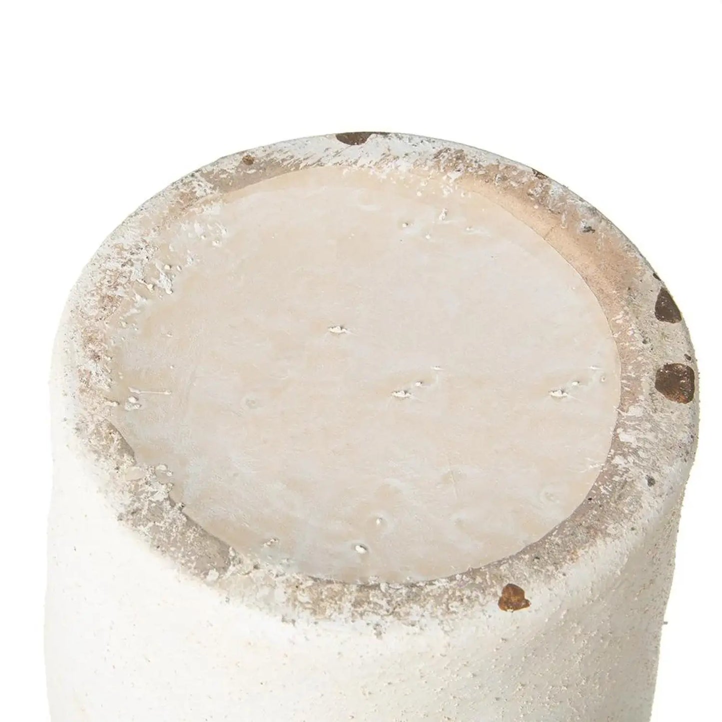 10" Brown And White Color Block Ceramic Round Jug Vase - Homeroots - Flyclothing LLC