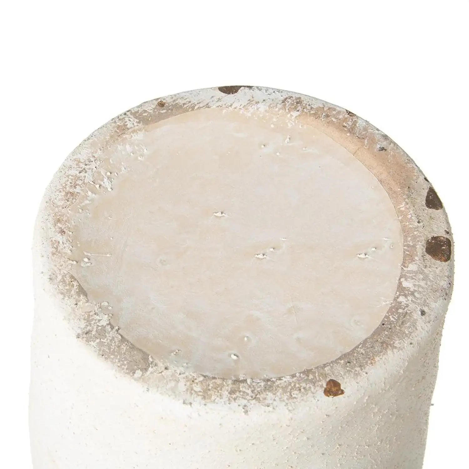 10" Brown And White Color Block Ceramic Round Jug Vase - Homeroots - Flyclothing LLC